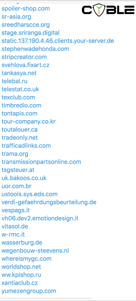 list of websites breaches