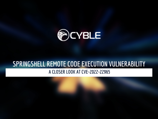 SpringShell Remote Code Execution Vulnerability | Cyble