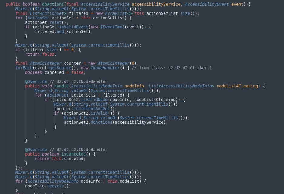 Perform actions from the Clicker.json file