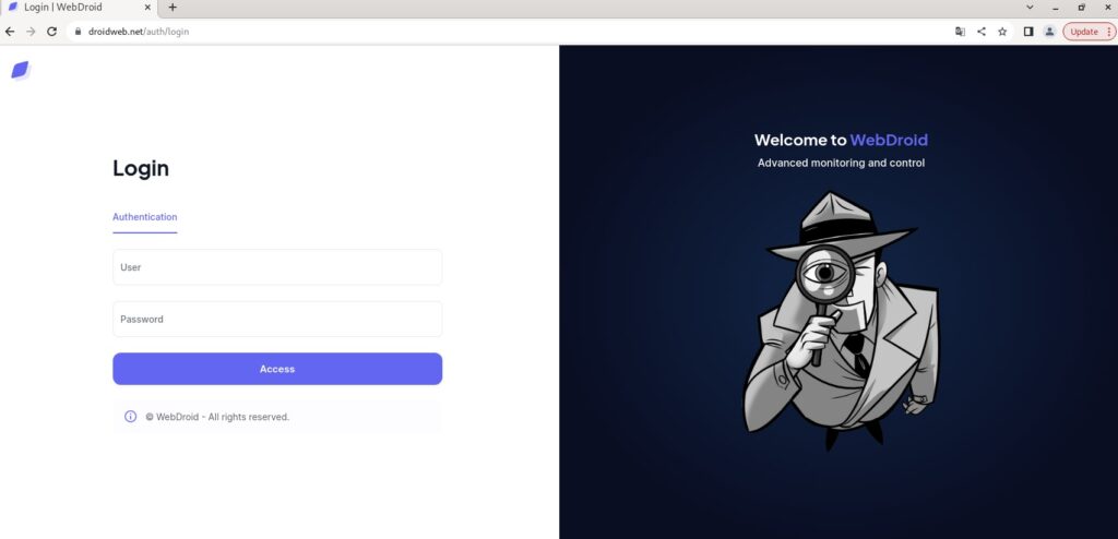 The Fate of the CriminalMW Group: Endgame or a New Rebranding Journey? 16 Figure 16 – Web panel for WebDroid