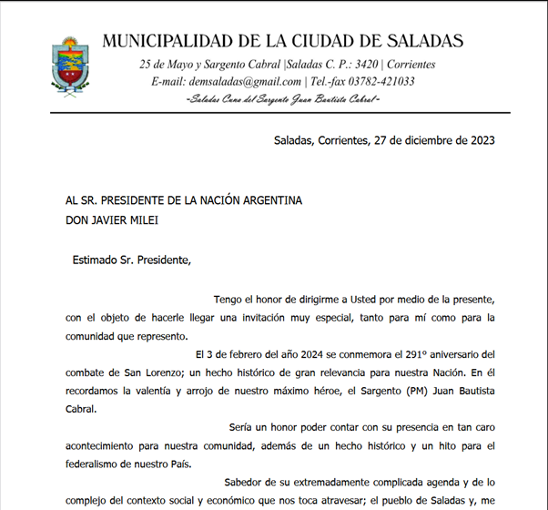 Lure Document Targeting Argentina