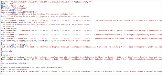HeptaX: Unauthorized RDP Connections for Cyberespionage Operations 20 POST, Script