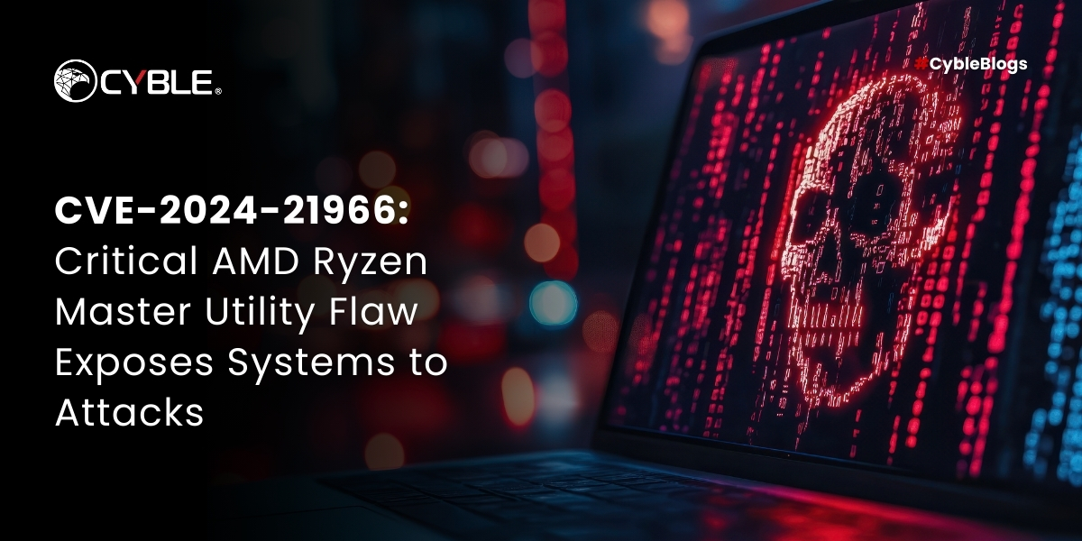Cyble CVE-2024-21966: Critical AMD Ryzen Master Utility Flaw Exposes Systems to Attacks