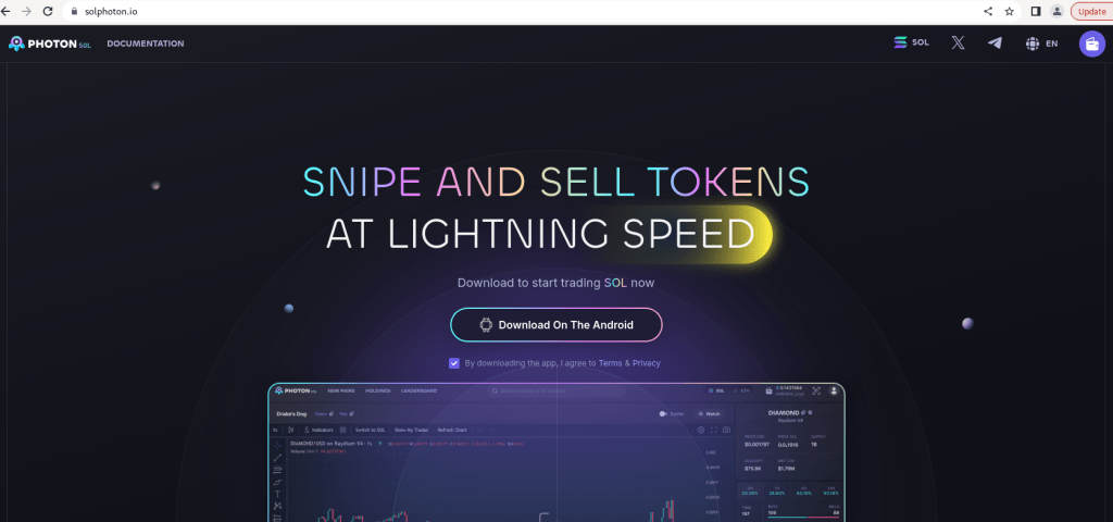 Figure 2 – Phishing site distributing TsarBot