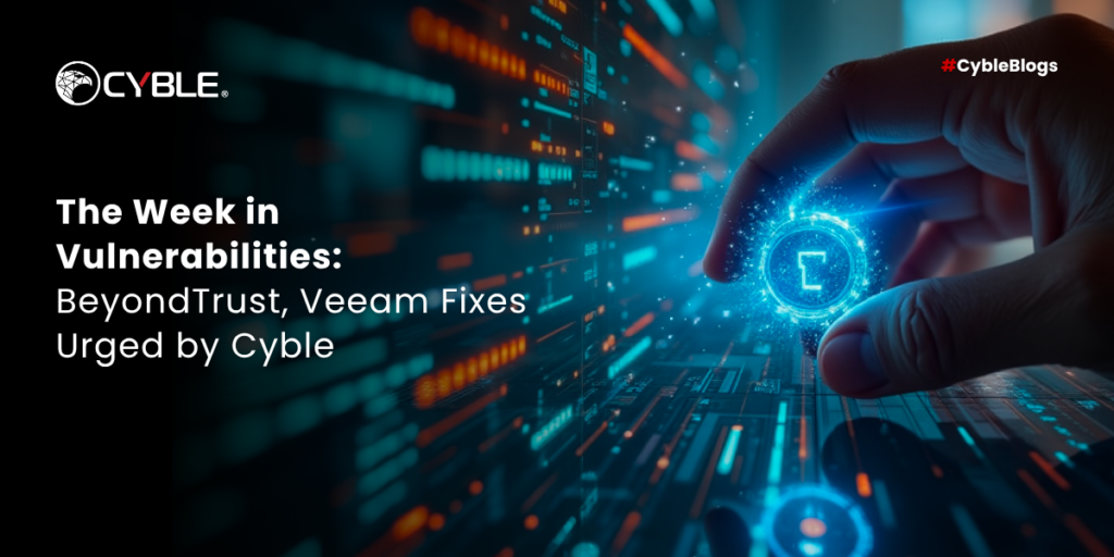 Cyble The Week in Vulnerabilities: BeyondTrust, Veeam Fixes Urged by Cyble