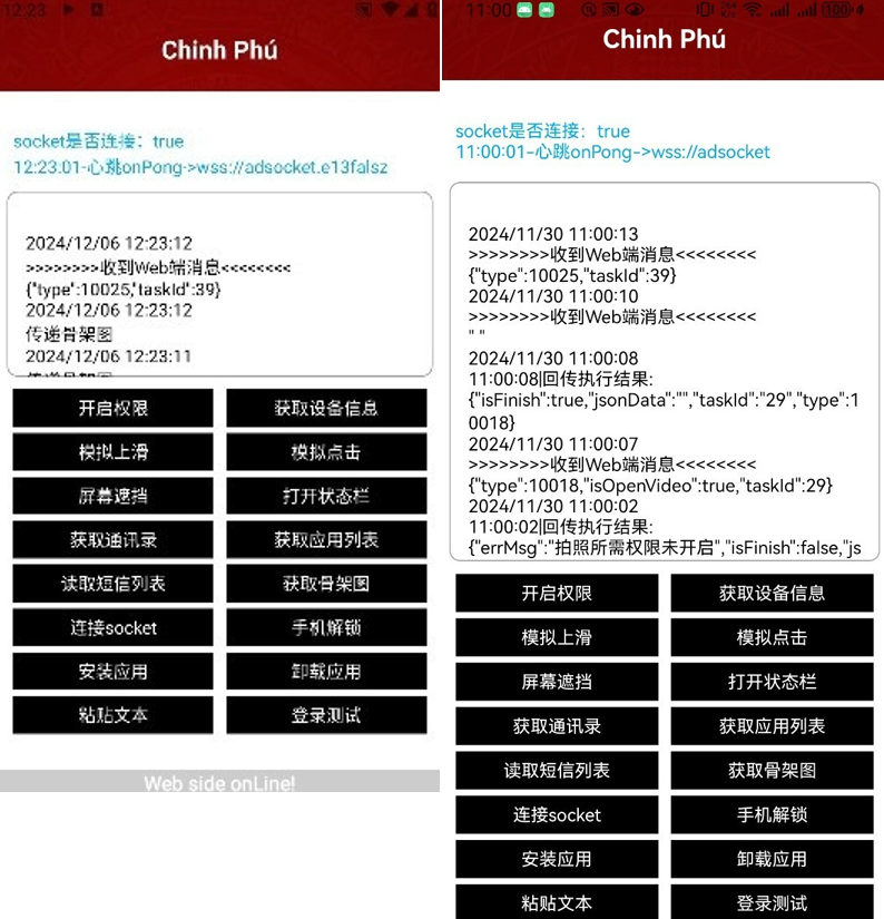 Figure 19 – Exposed image on AWS S3 bucket displays the WebSocket connection with RAT functionality