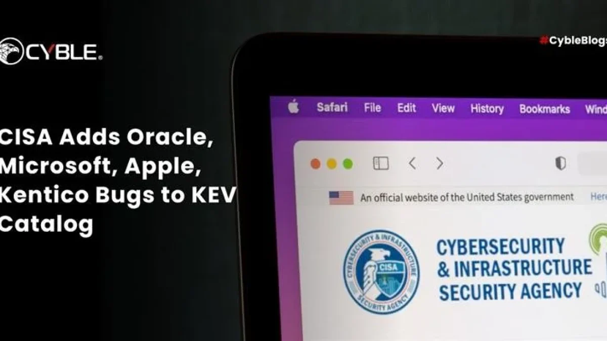 CISA Adds Five Actively Exploited Vulnerabilities to KEV Catalog