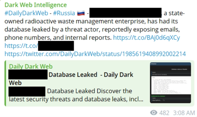 Dark Web Telegram Groups Daily Dark Web