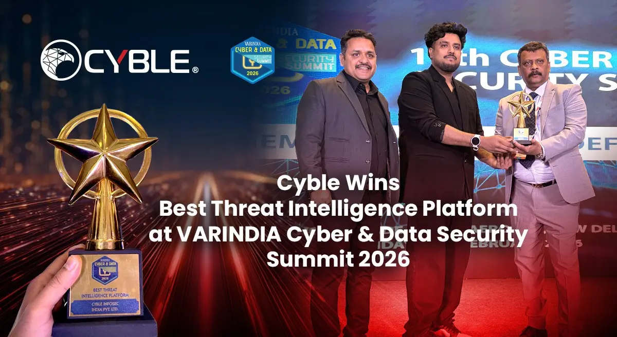 Cyble Industry Recognition 41 VARINDIA_award_PR