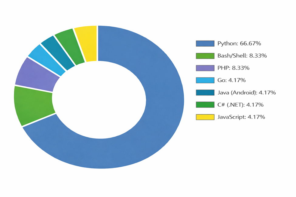Figure 6: Technology Stack Distribution (n ≈ 20 repositories)