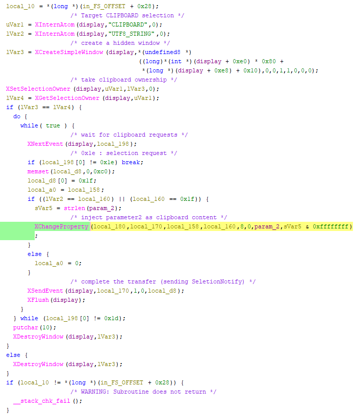Figure 13 – Clipboard Setter