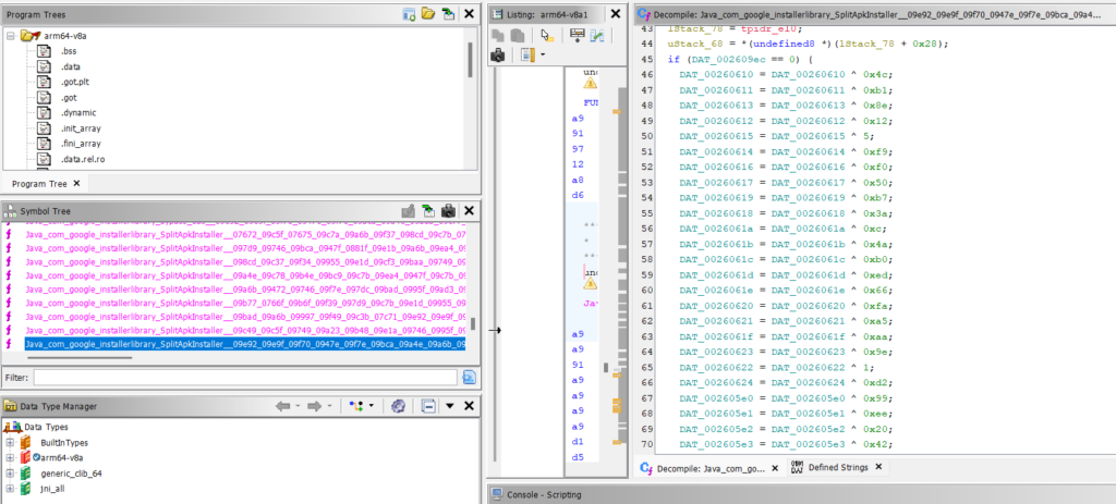Figure 13 – XOR-based string obfuscation in the native code