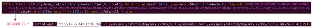 JOMANGY: INJ3CTOR3's Self-Healing FreePBX Toll Fraud Campaign 19 Figure 19 – Shell Profile Persistence