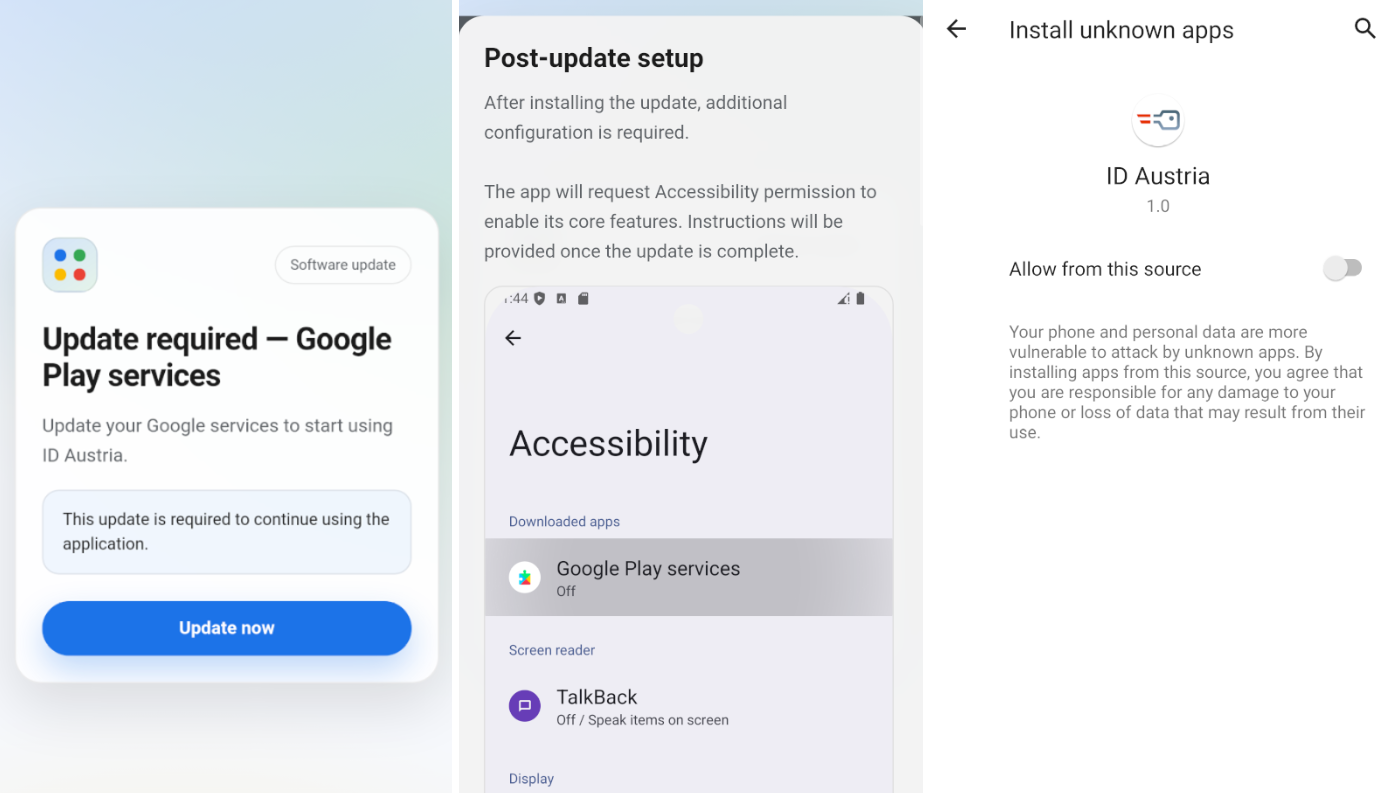 Figure 2 – Google Play Update lure to install OverlayPhantom