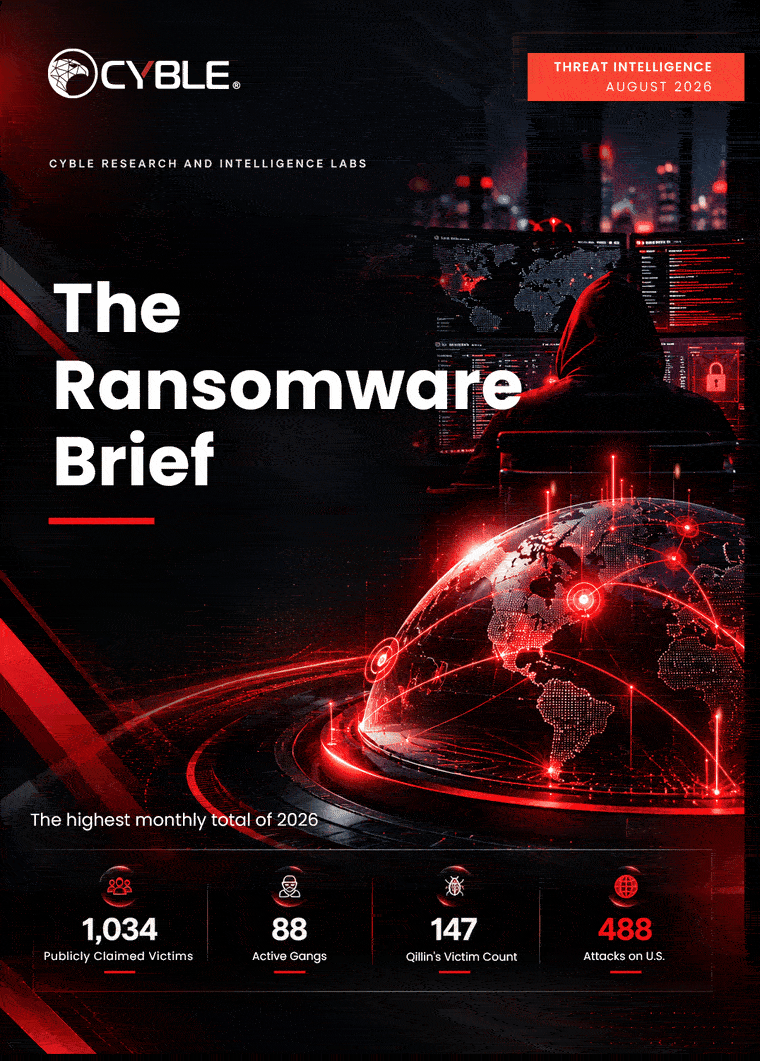 Cyble Ransomware Report — August 2026